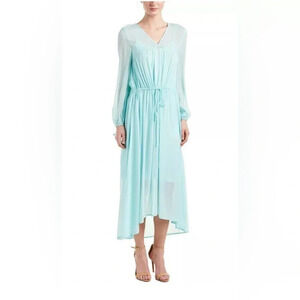 Maje Rutabaga Menthe Chiffon Maxi dress, size “2”  (6/8 fits large)
